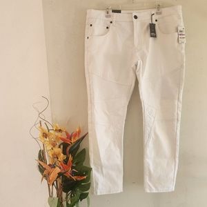 🆕️ INC International Concepts NWT Skinny 38W White Denim Jeans